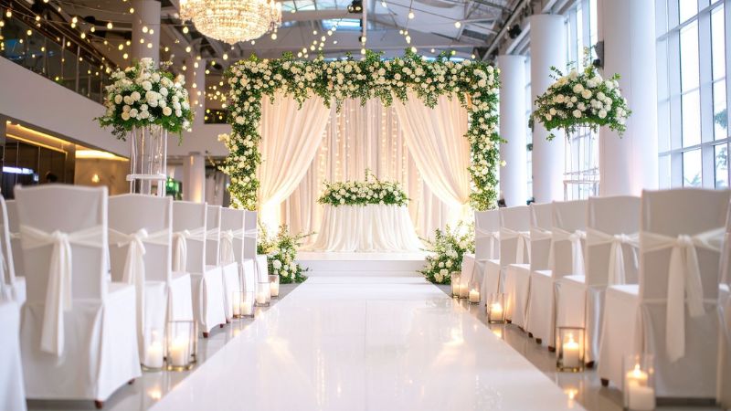 Beautiful wedding setup